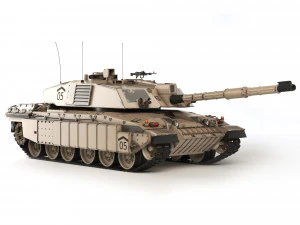 Tank Challenger 2 2010 3D Model