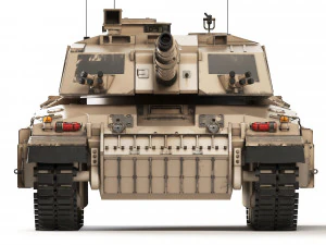Tank Challenger 2 2010 3D Model