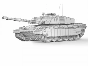 Tank Challenger 2 2010 3D Model
