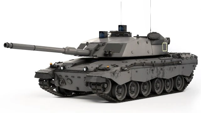 Tank Challenger 3 2022 3D Model .c4d .max .obj .3ds .fbx .stl .blend