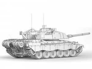 Tank Challenger 3 2022 3D 모델