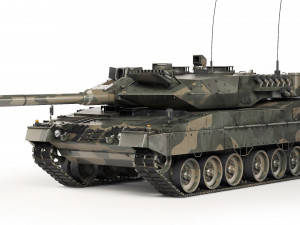 Tank Leopard 2A7 2006 3D Model