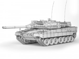 Tank Leopard 2A7 2006 Modelo 3D