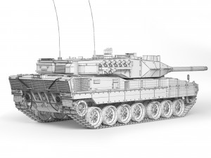 Tank Leopard 2A7 2006 Modelo 3D