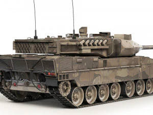 Tank Leopard 2A7V 2016 3D Model