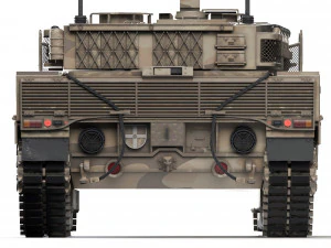 Tank Leopard 2A7V 2016 3D Model