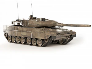 Tank Leopard 2A7V 2016 3D Model