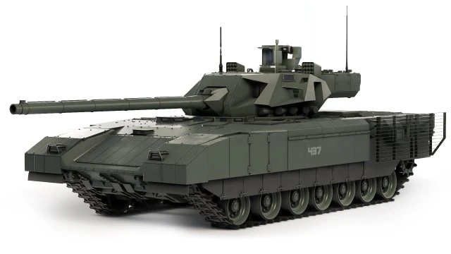 Tank T-14 Armata 2021 3D Model .c4d .max .obj .3ds .fbx .stl .blend 