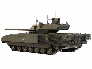 Tank T-14 Armata 2021 3D Model