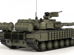 Tank T-64 BV 2017 3D Model