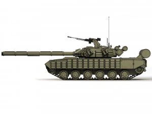 Tank T-64 BV 2017 3D Model