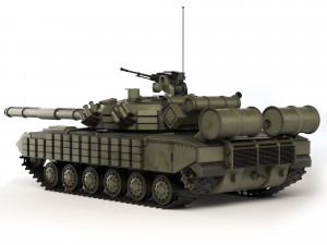 Tank T-64 BV 2017 3D Модель