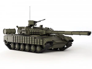 Tank T-64 BV 2017 3D Model