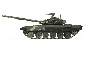 Tank T-72B3 2012 3D Model