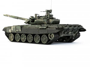Tank T-72B3 2012 3D Model