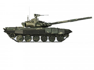 Tank T-72B3 2012 Modèle 3D