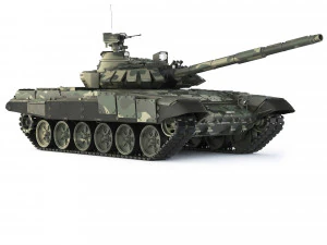 Tank T-72B3 2012 3D Model