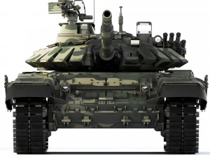 Tank T-72B3 2012 3D Model