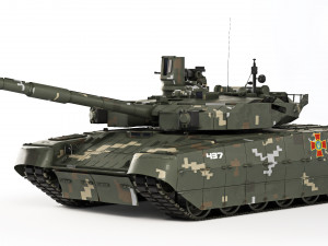 Tank T-84 Oplot-M 2010 3D-Modell
