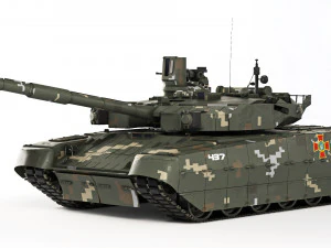 Tanque T-84 Oplot-M 2010 Modelo 3D