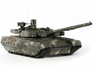 Tank T-84 Oplot-M 2010 3D Модель
