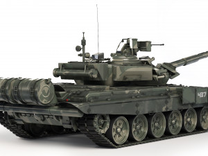 Tank T-90A 2010 Model 3D