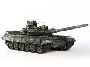 Tank T-90A 2010 Model 3D