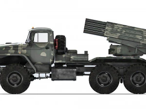 BM-21 Grad Ural 4320 2010 3D Model