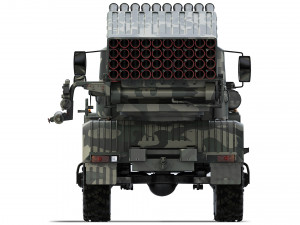 BM-21 Grad Ural 4320 2010 3D Model