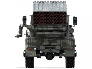 BM-21 Grad Ural 4320 2010 3D Model