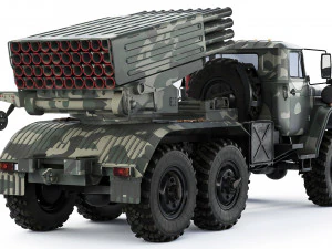 BM-21 Grad Ural 4320 2010 3D Model