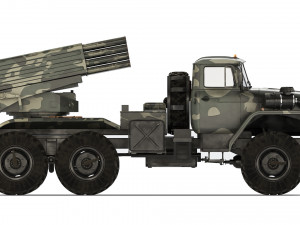 BM-21 Grad Ural 4320 2010 3D Model