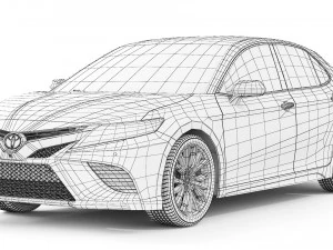 Toyota Camry XSE 2018 3D Model