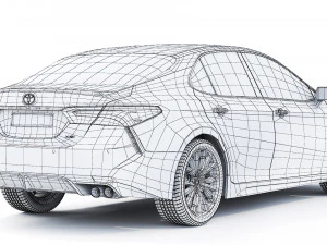 Toyota Camry XSE 2018 3D Model
