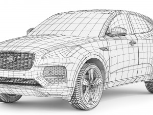Jaguar E-Pace 2021 3D Модель