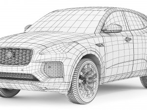 Jaguar E-Pace R-Dynamic 2021 3D Model