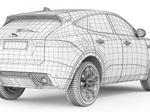 Jaguar E-Pace R-Dynamic 2021 3D Model