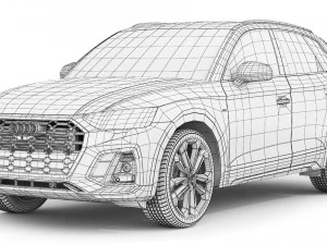 Audi Q5 S-Line 2022 3D Model