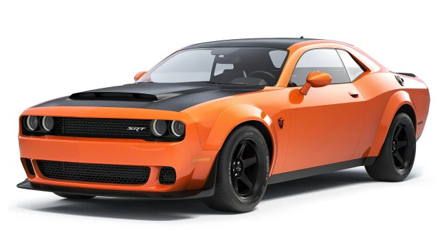 Dodge Challenger SRT Demon 2018 3D Model .c4d .max .obj .3ds .fbx .stl .blend 