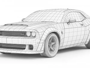 Dodge Challenger SRT Demon 2018 3D Model