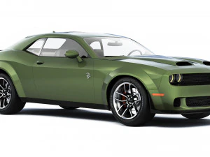 Dodge Challenger SRT Hellcat Red Eye 2021 3D Model