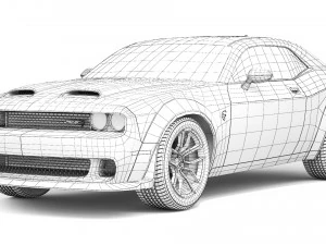 Dodge Challenger SRT Hellcat Red Eye 2021 3D Model