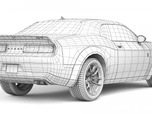 Dodge Challenger SRT Hellcat Red Eye 2021 3D Model