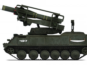 2K12 Kub SA-6 Gainful 1967 Model 3D