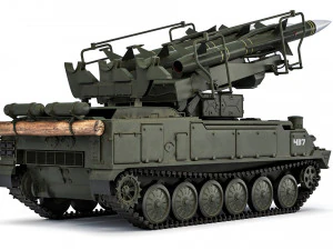 2K12 Kub SA-6 Gainful 1967 3D Model