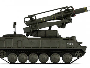 2K12 Kub SA-6 Gainful 1967 3D Model