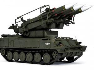 2K12 Kub SA-6 Gainful 1967 3D Model