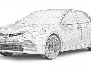 Toyota Camry Hybrid SE 2021 3D Model