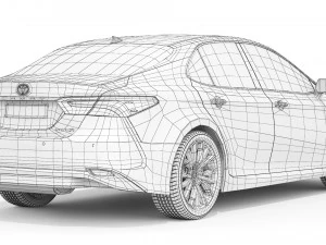 Toyota Camry Hybrid SE 2021 3D Model