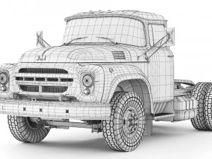 ZIL 130 V1 1980 3D Model